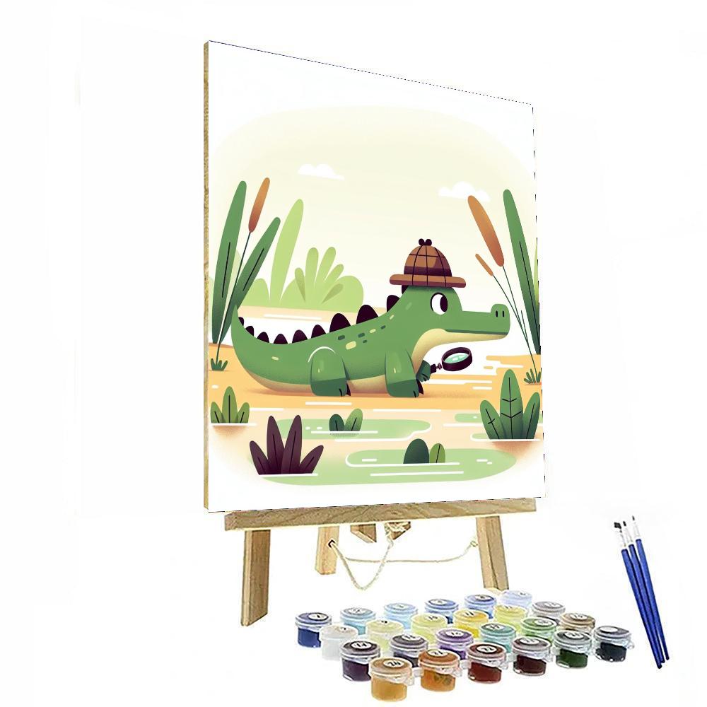 Clever Crocodile's Quest Painting Number Kit