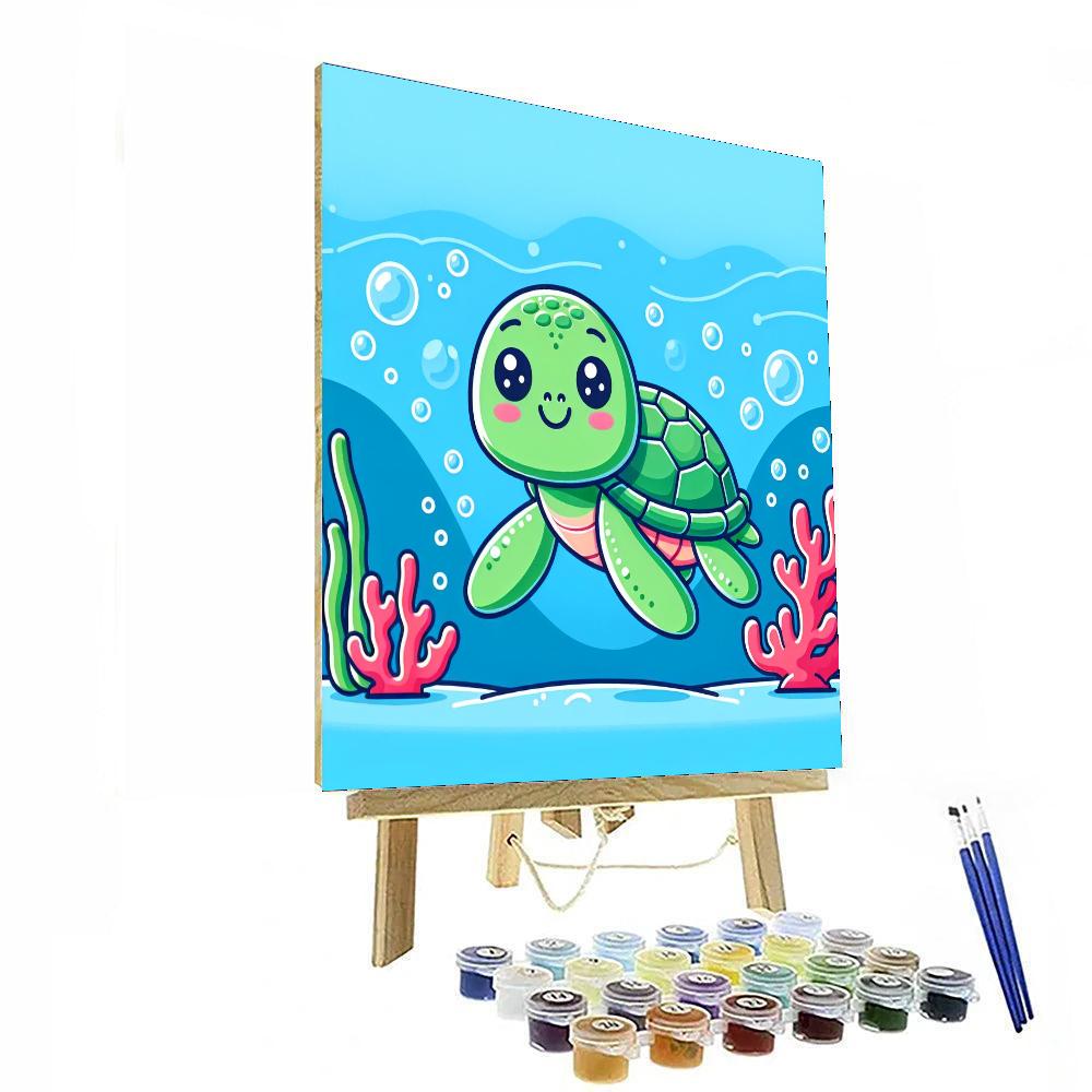 Cute Turtle Paint By Number