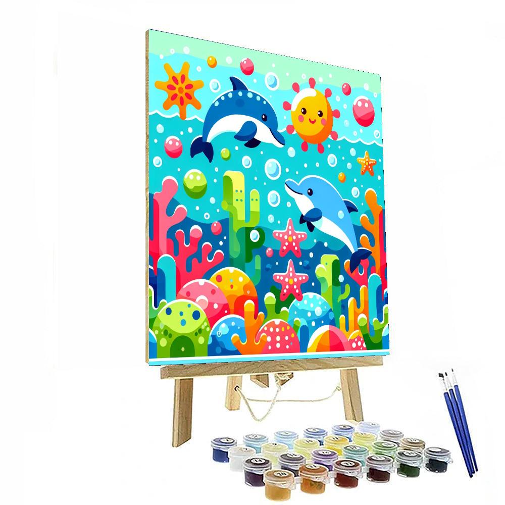 Friendly Marine Life Adventure Painting By Numbers Kit