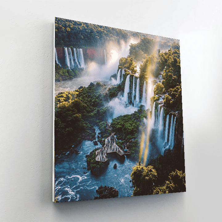 Iguazu Falls - Argentina And Brazil Numbered Painting Kits