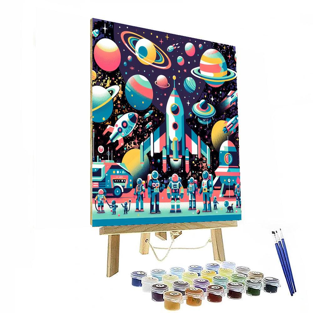 Galactic Exploration Mission Paint By Numbers