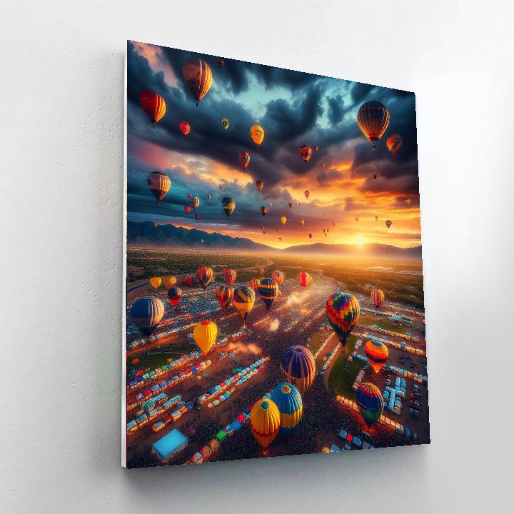 The Balloon Fiesta - Usa Painting By Numbers Kit