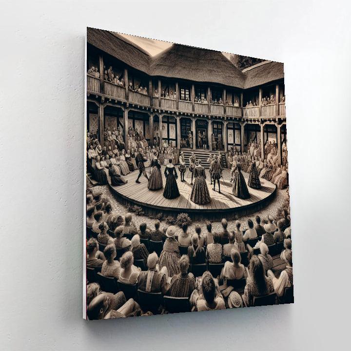 Shakespeare's Globe Theatre Festival Paint By Numbers Art
