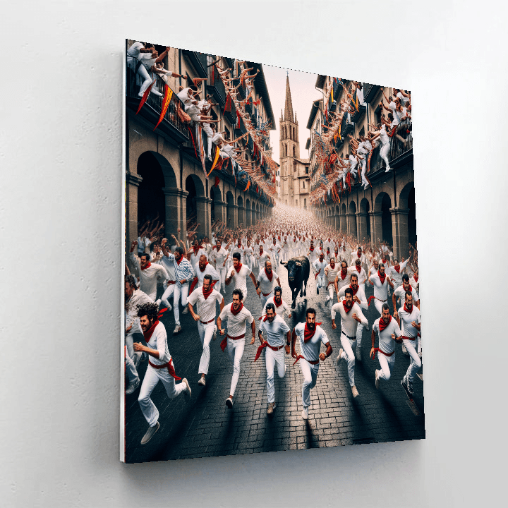 San Fermín Festival - Spain Numbered Painting Kits