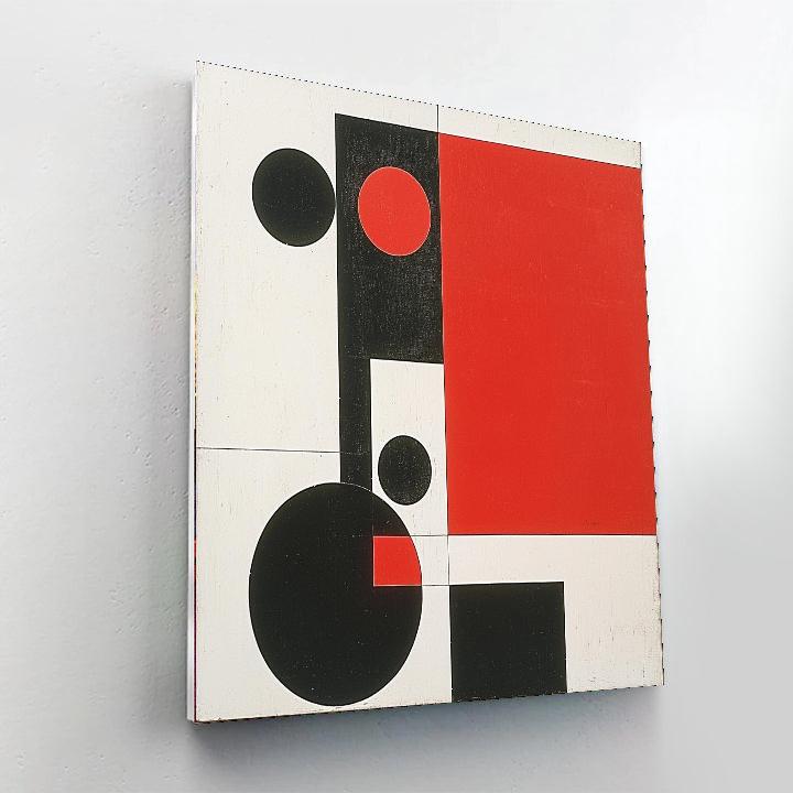 Kazimir Malevich Inspired Minimalist Dynamics  Paint By Color