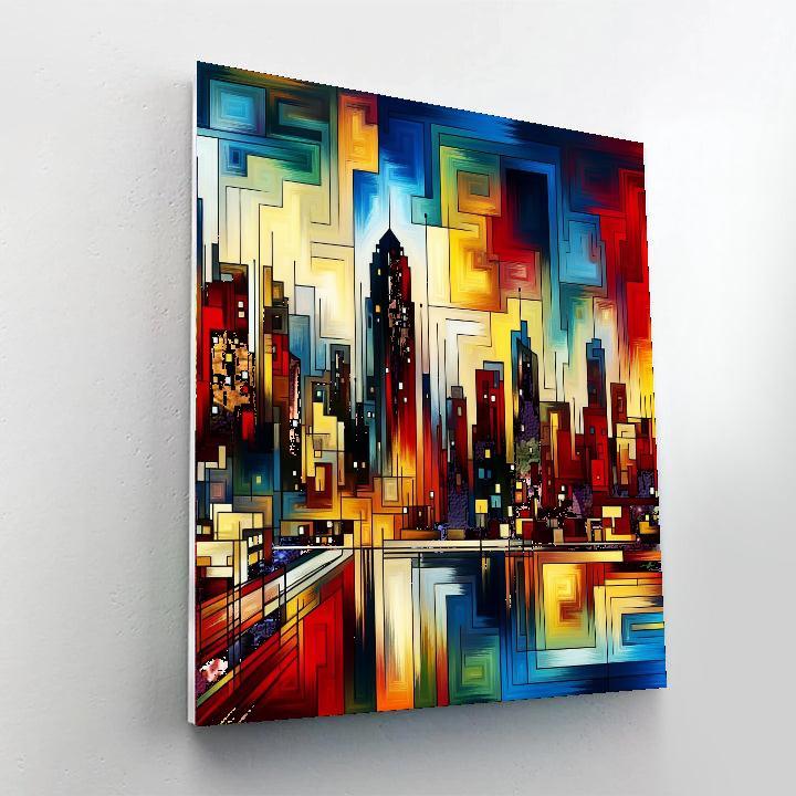 Eclectic City Skyline Paint By Numbers