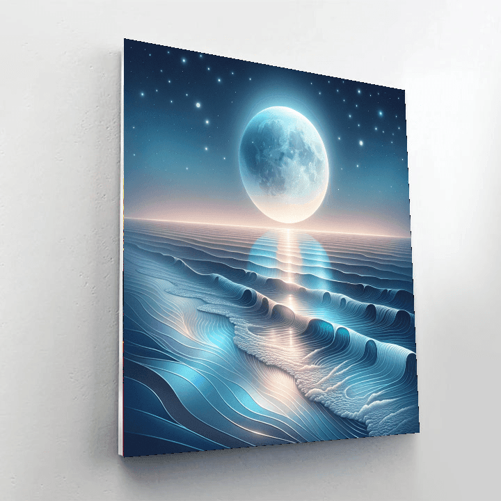 Moonlit Seaside Dreams Paint By Numbers Art