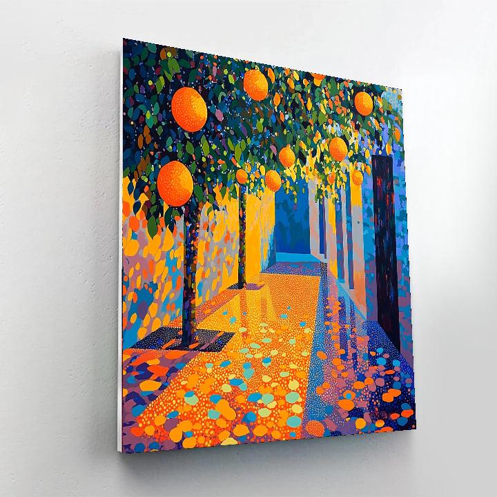 Georges Seurat Inspired Joyful Reflections  Painting Number Kit