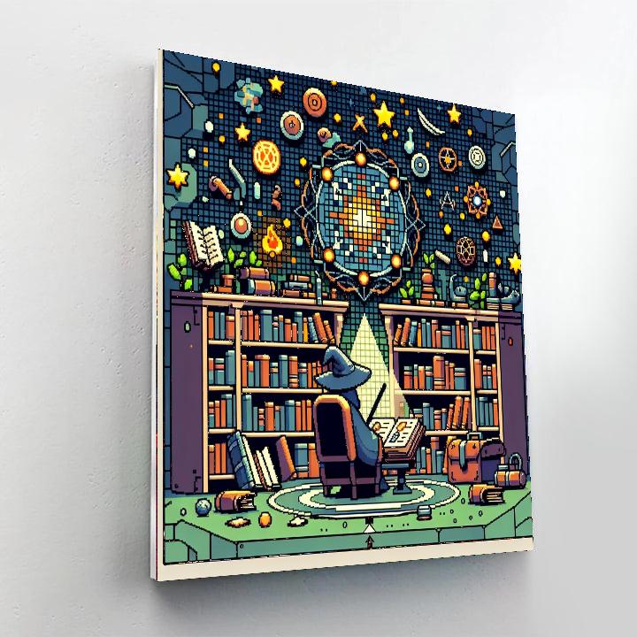 Wizard's Secret Library Paint By Number