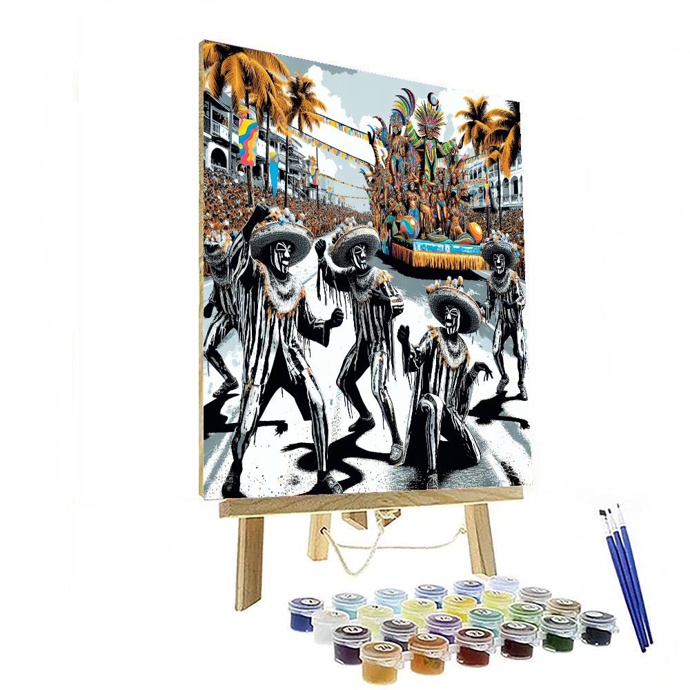 Carnaval De Blancos Y Negros - Colombia Paint By Numbers Kits
