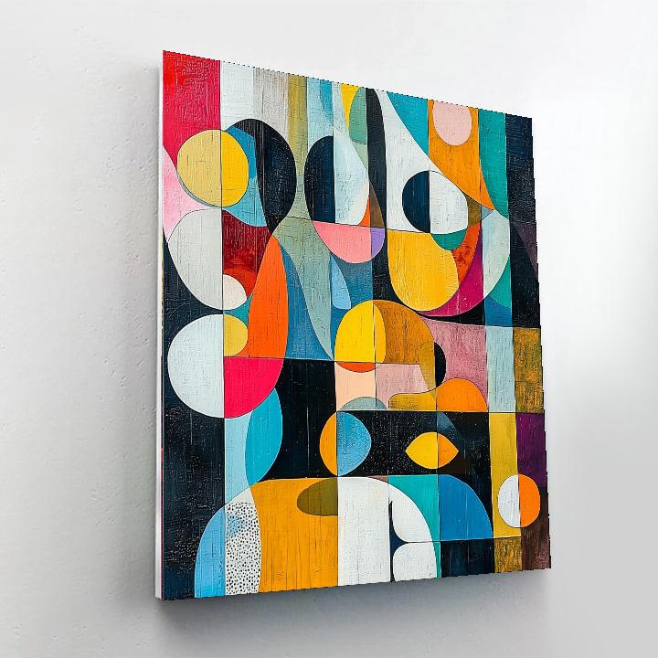 Joan Miró Inspired Imaginary Dimensions  Number Painting