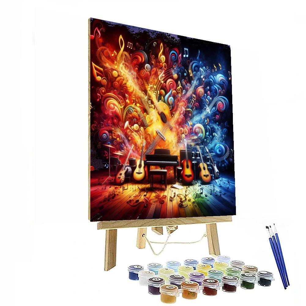 Artistic Journey Through Music Numbered Painting Kits