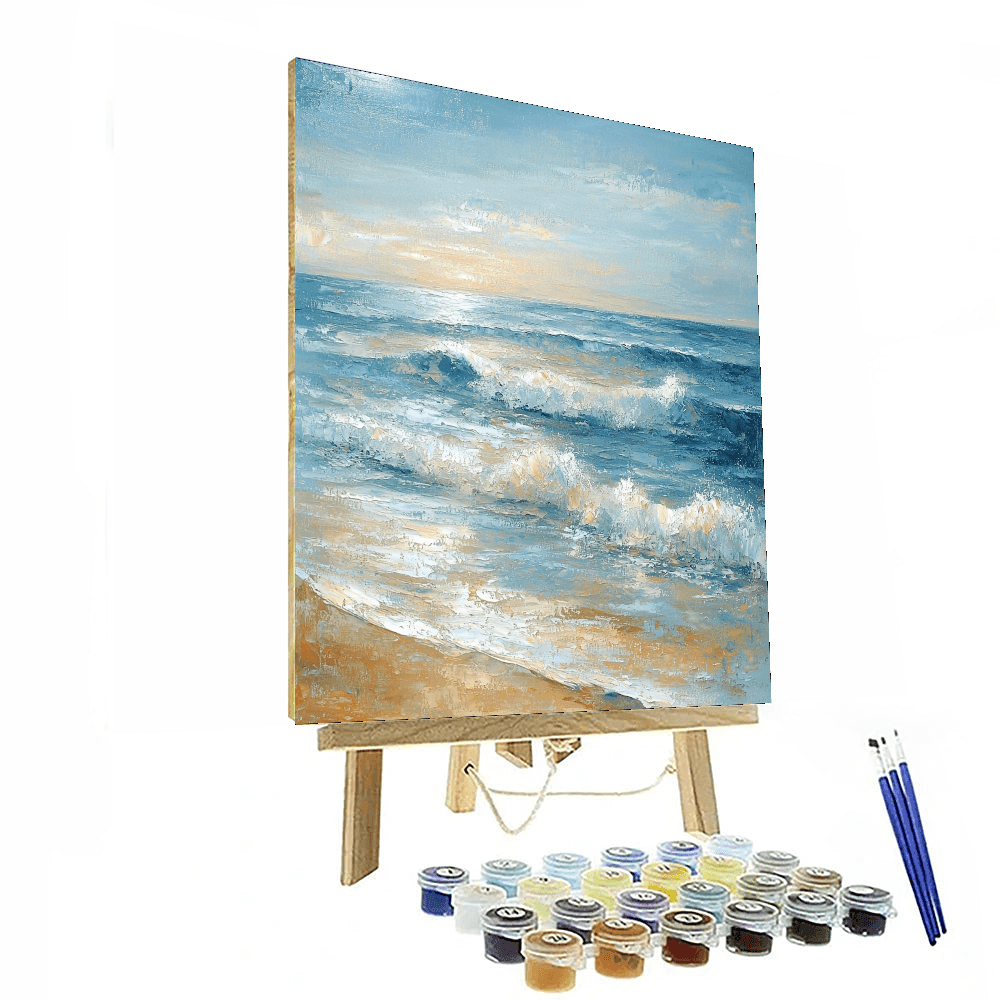 Claude Monet Inspired Serenity By The Shore  Paint By Color