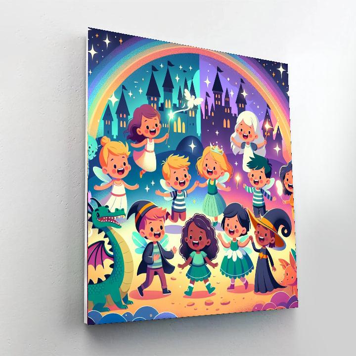 Fantasy World Explorers Number Painting