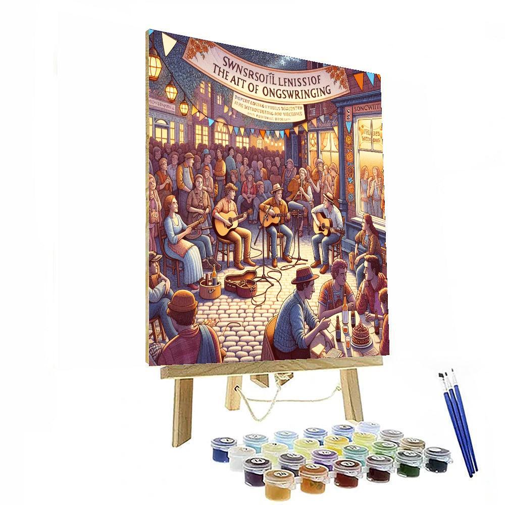 Nashville Songwriters Festival Paint By Numbers Art