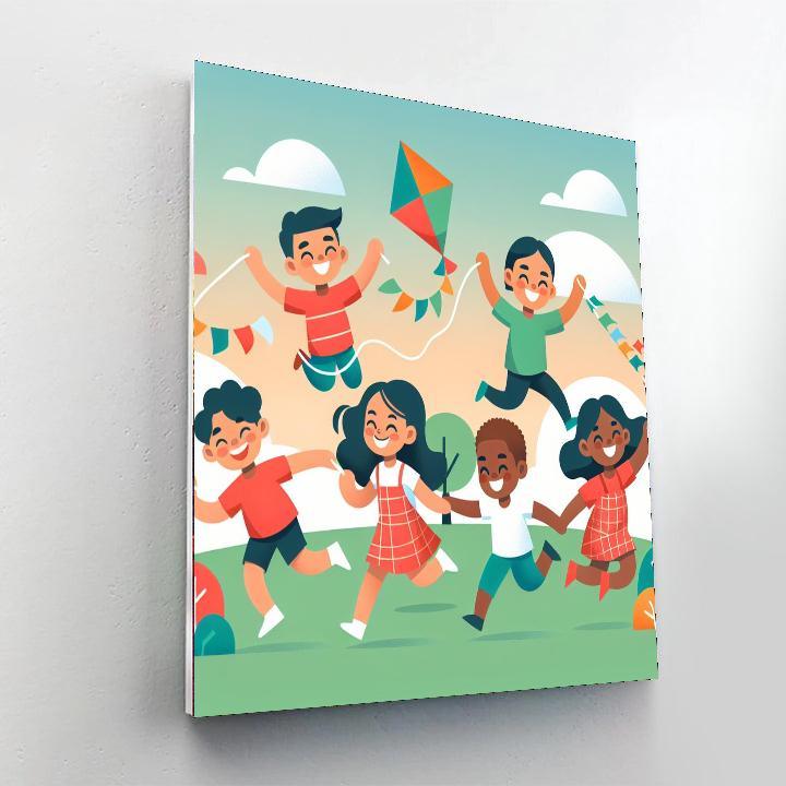 Flying Kite Festival Paint By Numbers Kits