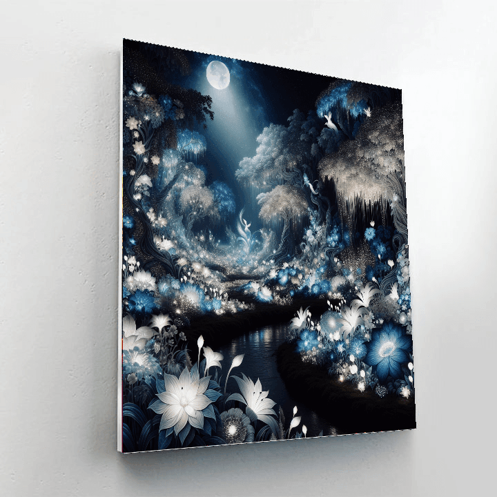 Mystic Night Garden Number Painting