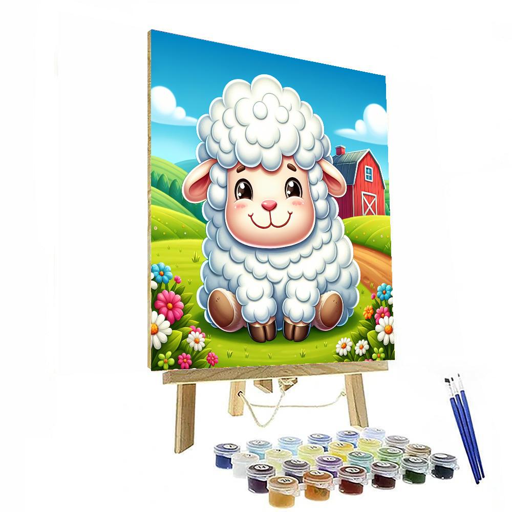 Curly Sheep Number Painting