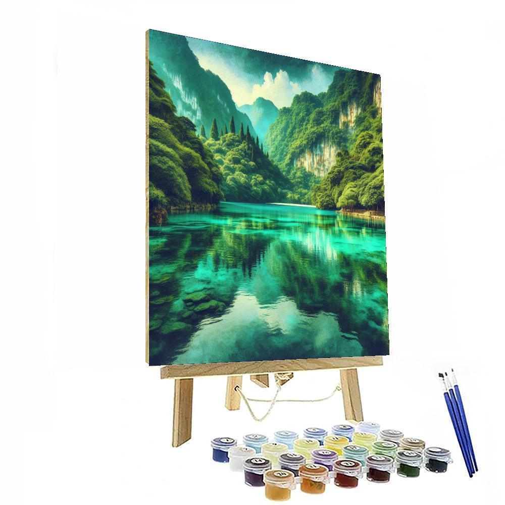 Mystic Lagoon Fantasy Paint By Number