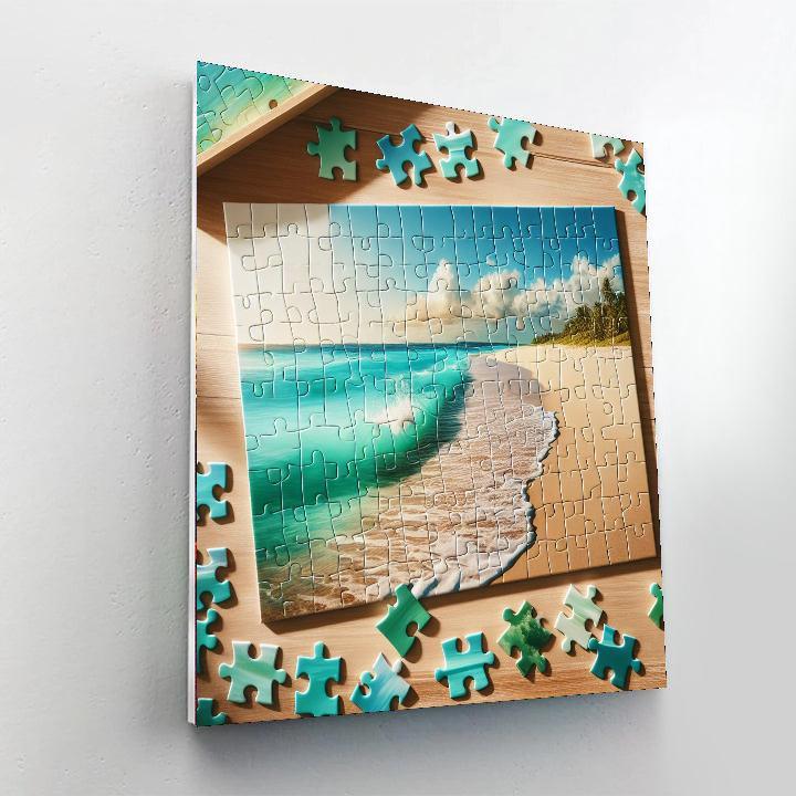 Serene Seaside Puzzle Paint By Number