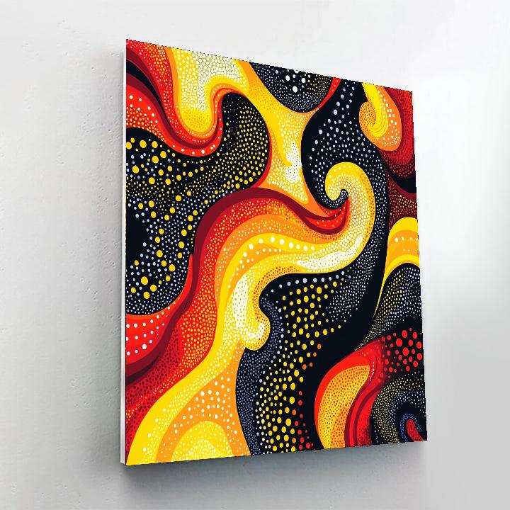 Yayoi Kusama Inspired Endless Loop Of Harmony  DIY Paint By Numbers