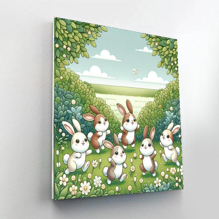 Radiant Rabbit Revelry Paint By Color