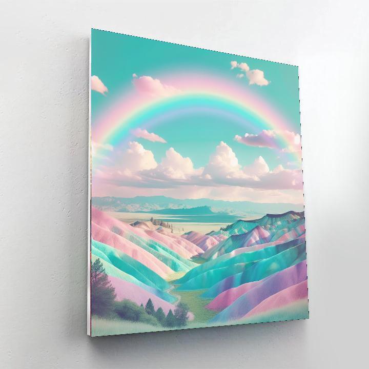 Dreamy Pastel Rainbow Paint By Numbers Kits