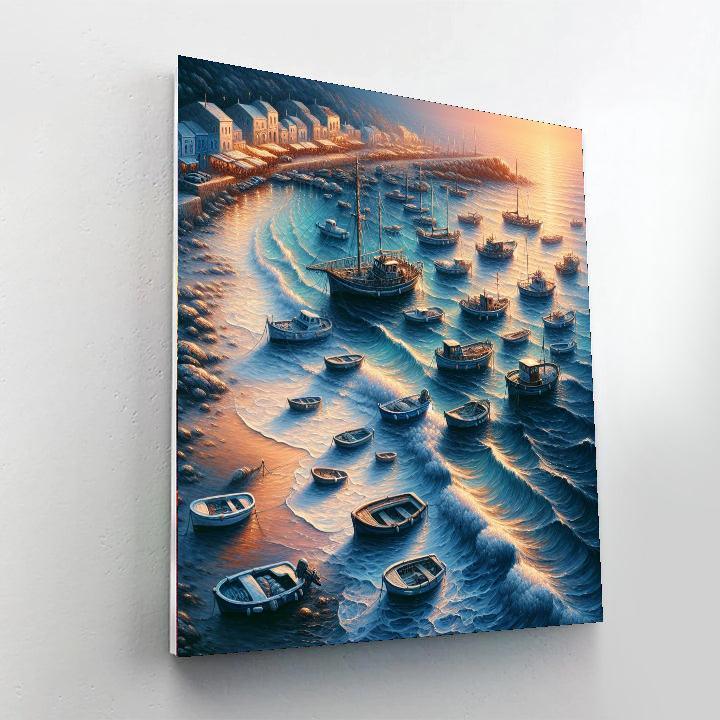 Nostalgic Harbor View Paint By Color