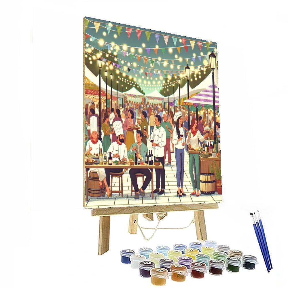 Hong Kong Wine & Dine Festival Paint By Numbers Art