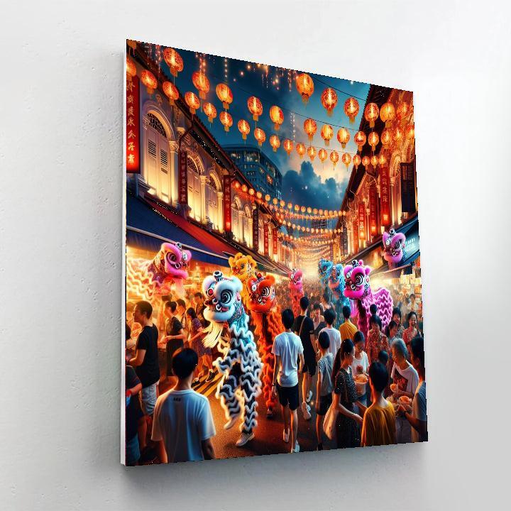 Chinese New Year Festival - Singapore Numbered Painting Kits