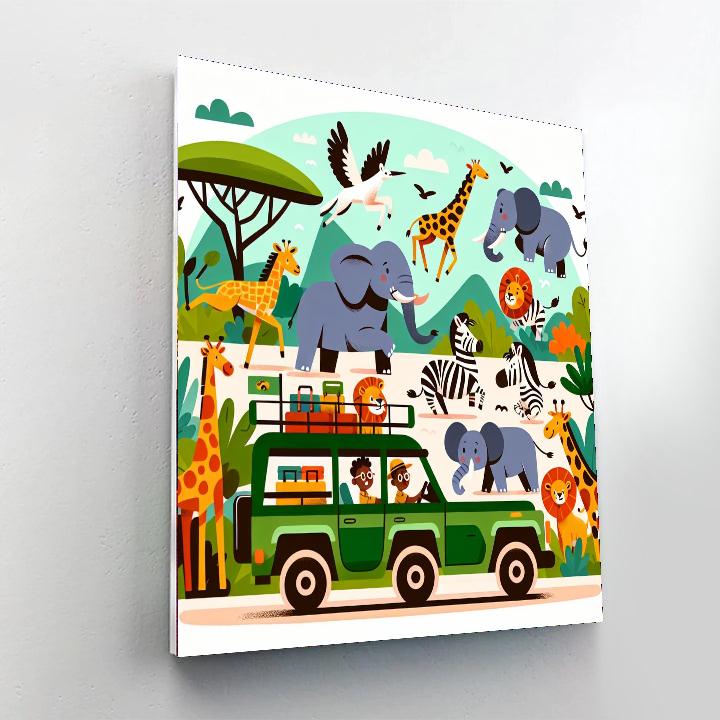 Thrilling Safari Adventure Paint By Color