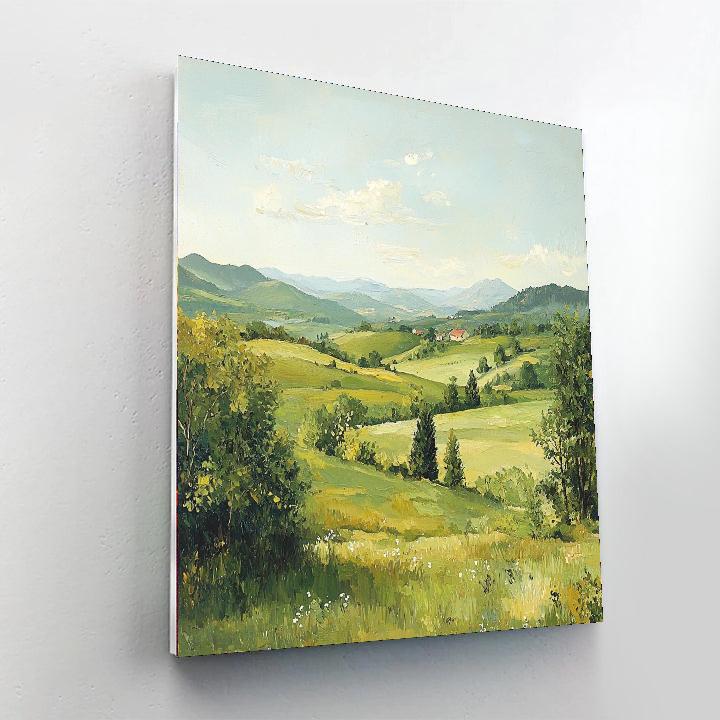 Paul Cézanne Inspired Serene Pastures  Paint By Numbers Kits