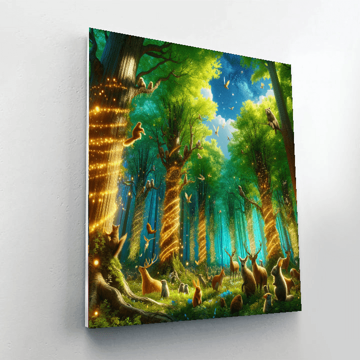 Fairytale Forest Delight Paint By Numbers