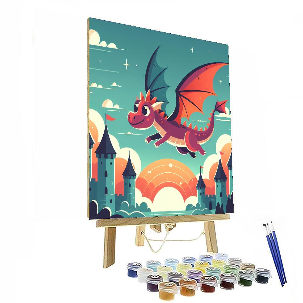 Colorful Dragon Tale Numbered Painting Kits