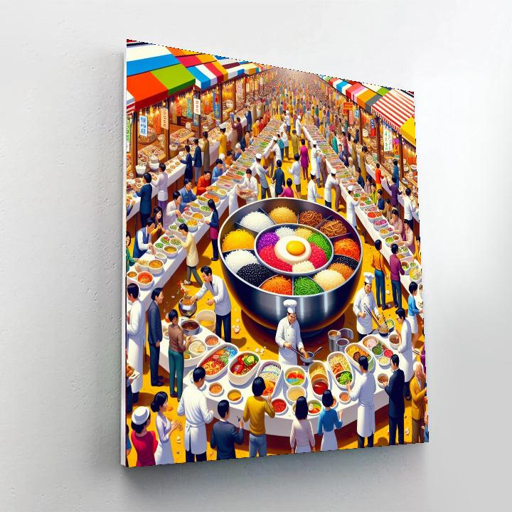 Jeonju Bibimbap Festival - South Korea Paint By Numbers