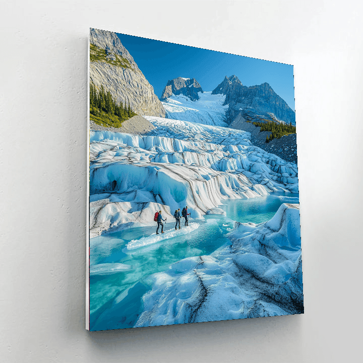 Patagonian Glacier Hike Painting Number Kit