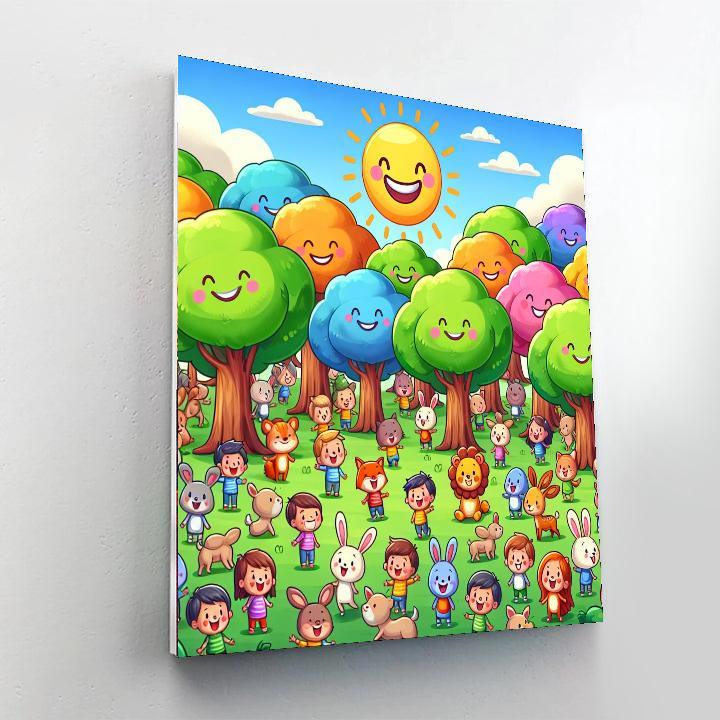 Giggle Grove Painting Number Kit