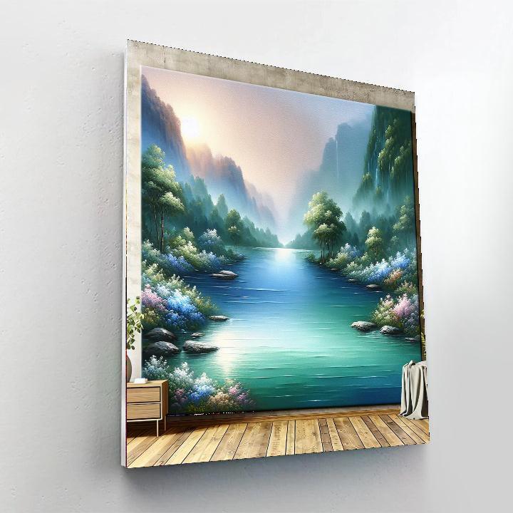 Calm River Retreat Paint By Number