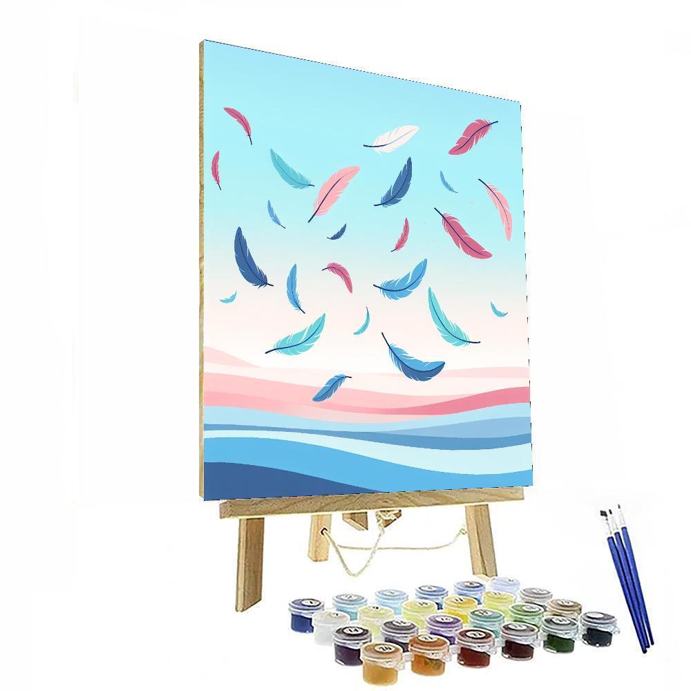 Floating Feathers Numbered Painting Kits