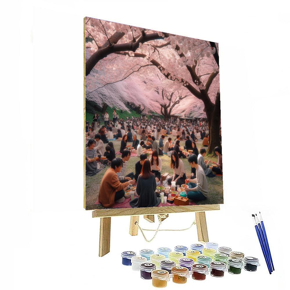 Hanami Festival Numbered Painting Kits