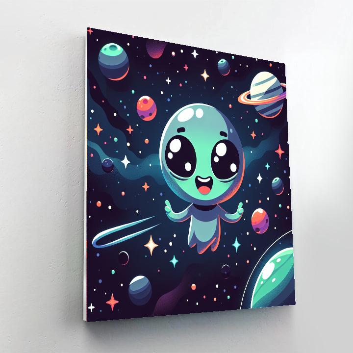 Curious Alien Paint By Color