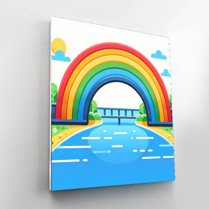 Rainbow-arch Bridge Painting Number Kit