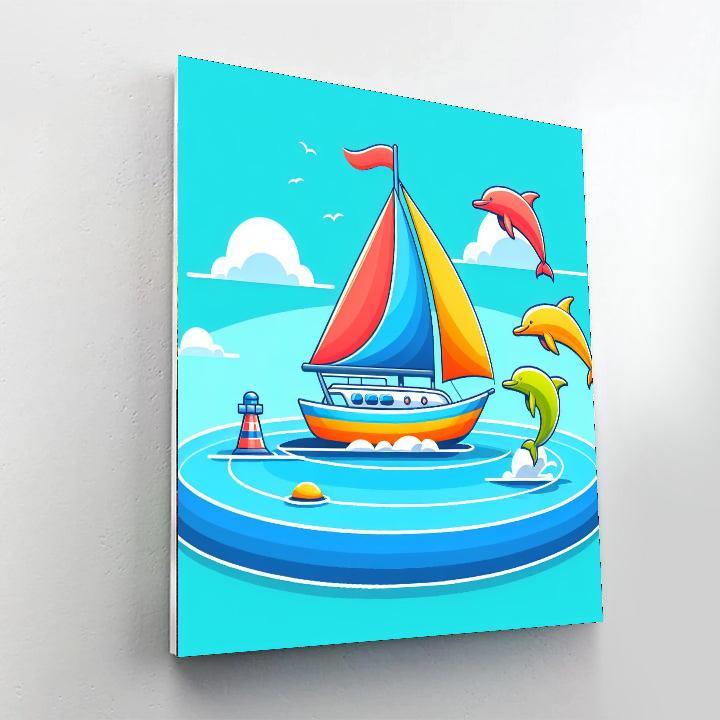 Coastal Sea Voyage Paint By Numbers Kits