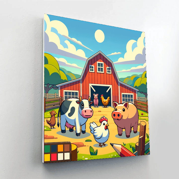 Farmyard Frolics Paint By Numbers Kits