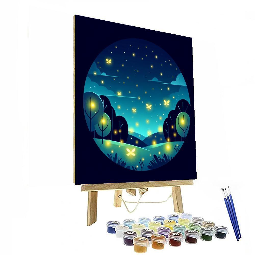Glittering Fireflies Painting Number Kit