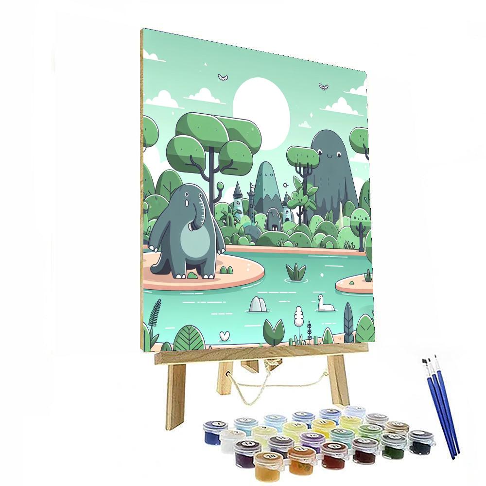 Gentle Giant's Oasis Paint By Numbers Art