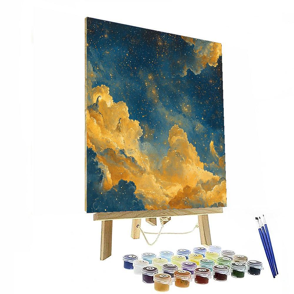 Blake Inspired Blake's Visionary Sky  Number Painting