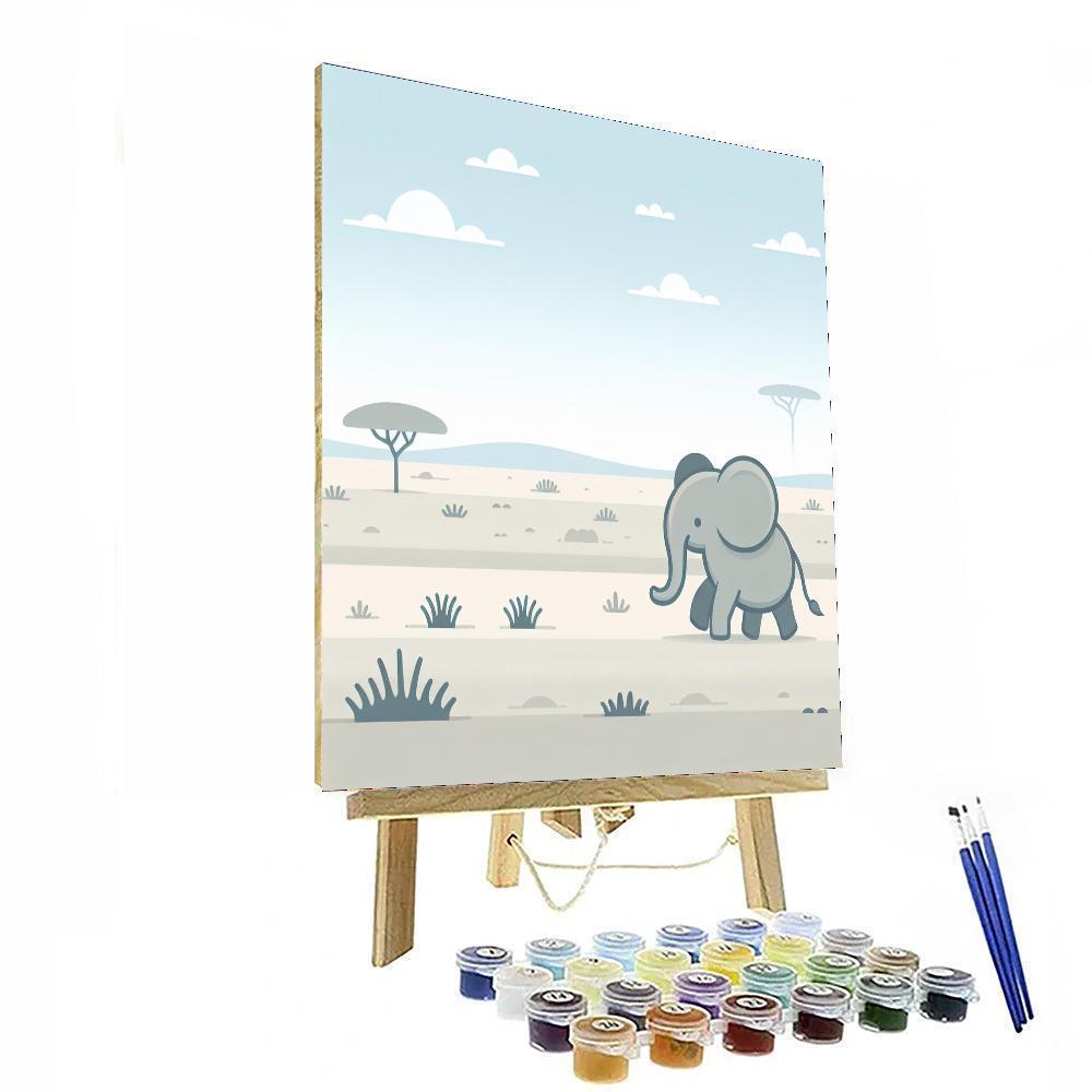 Enchanting Elephant Escape Paint By Color