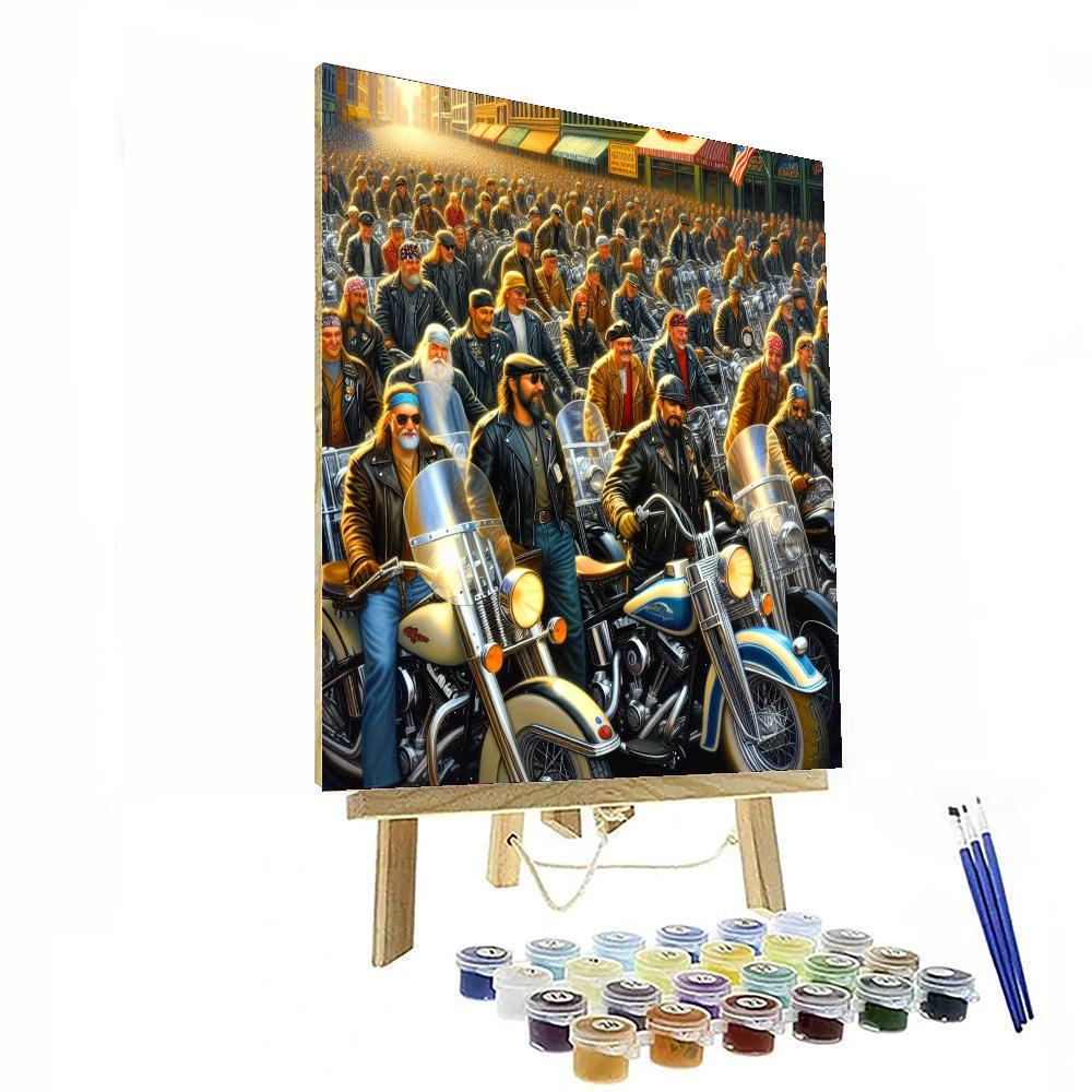 Harley Davidson 120th Anniversary Paint By Color