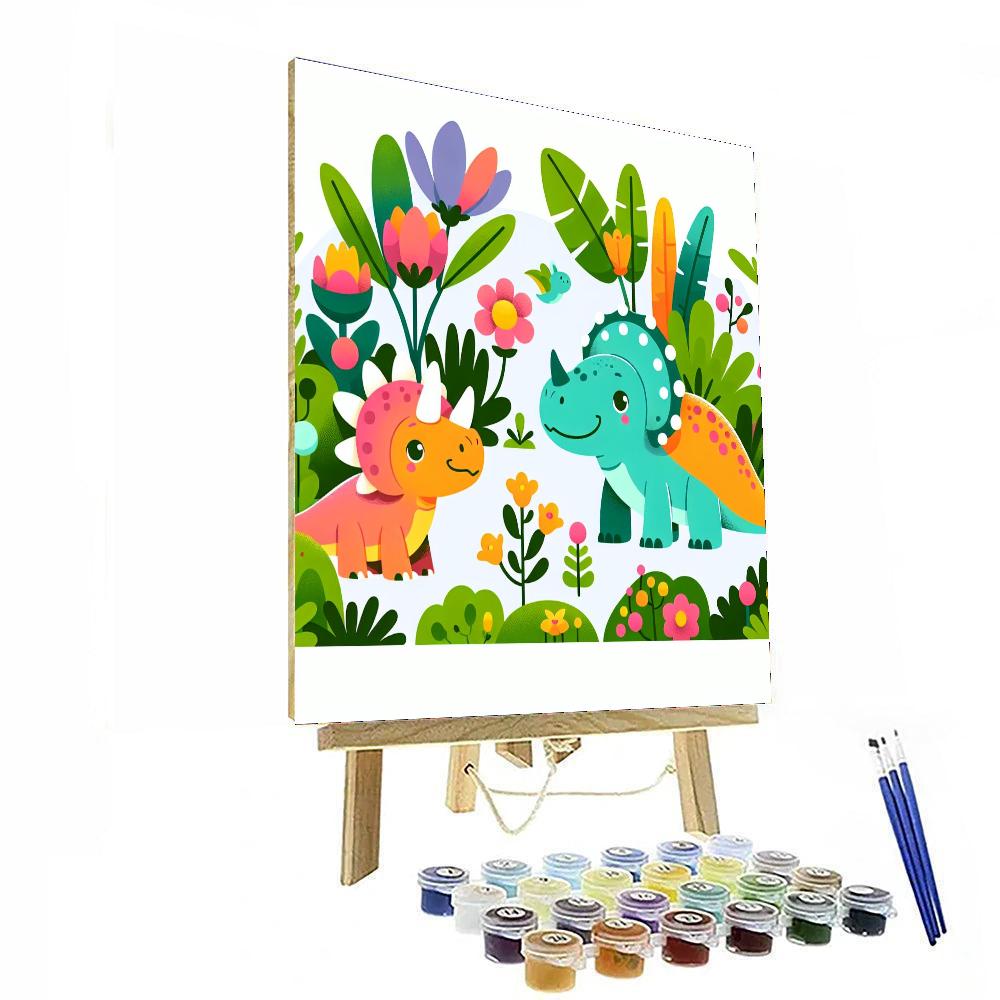 Garden Of Dinosaurs Paint By Color